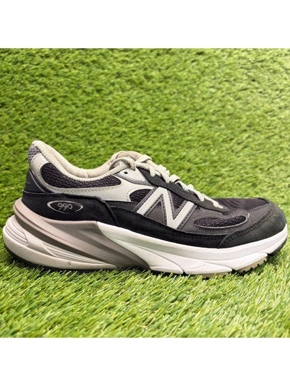 New Balance 990v6 Made In USA Womens Size 7.5 Black Gray Running Shoes Sneakers